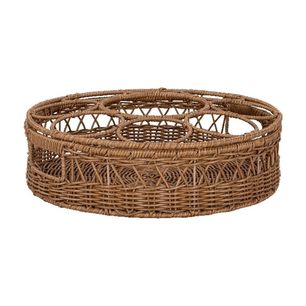 Better Homes & Gardens Beverage Tray, Brown Rattan - Walmart Summer 2025